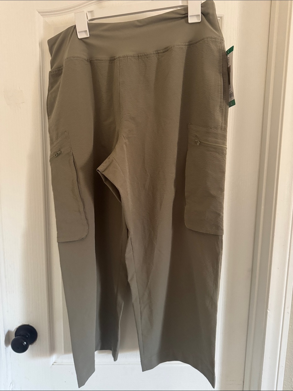 High-Rise Olive Green Utility Leggings